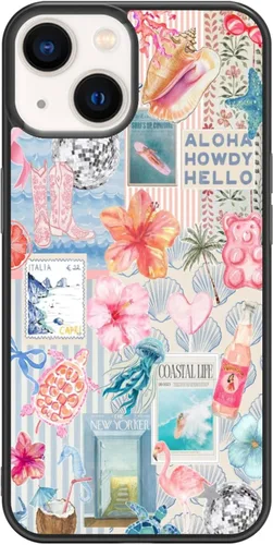 Vista 424 de Funda de teléfono Qizijio estilo azteca a prueba de golpes y protectora para iPhone 7/8/SE