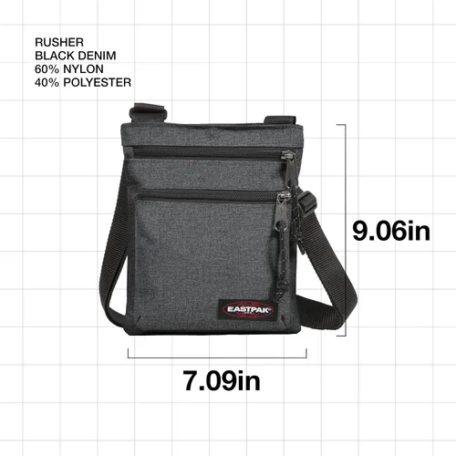 Vista 3 de EASTPAK Bolso bandolera para hombre talla única Negro denin M Rusher