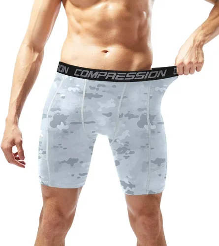 Vista 3 de Holure - Pantalones cortos de compresión para hombre, 3