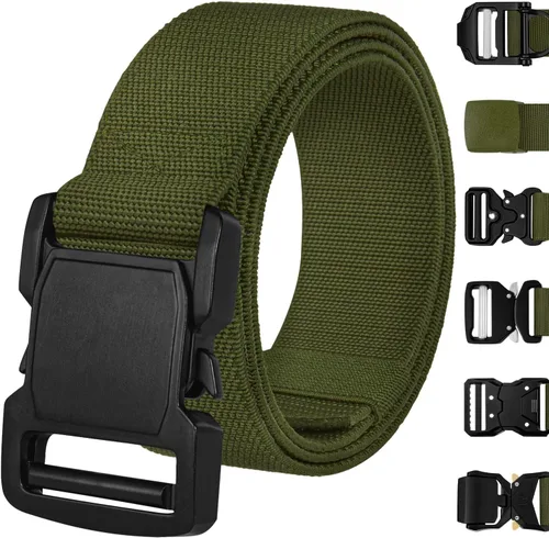 Vista 13 de TECEUM Tactical Belt – Heavy-Duty & Quick Release – Military, Work, Rigger, Duty & Utility Belt for Men