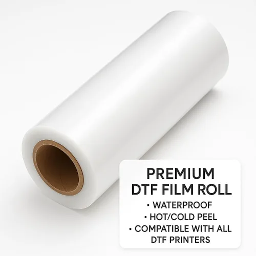 Vista 5 de MagicPrint4U Rollo de película de transferencia DTF de 24 pulgadas x 328 pies, hojas de PET transparentes para impresión directa a película,