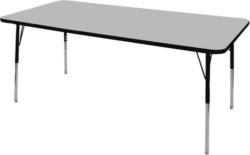 Vista 16 de Norwood Commercial Furniture - Mesa de actividades para el aula de altura ajustable para niños y adultos, mesa de actividades cuadrada