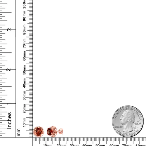 Vista 191 de Gem Stone King Aretes de plata de ley 925 de 0.236 in con piedra natal redonda para mujer