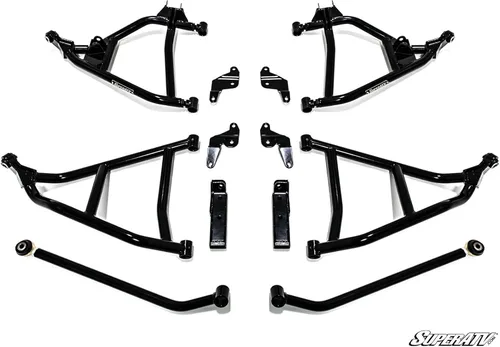 Vista 7 de SuperATV Kit de elevación resistente de 6 pulgadas para Can-Am Maverick Standard/X MR/X RS/X RS-DPS/MAX Standard (ver ajuste) Negro - Kit completo
