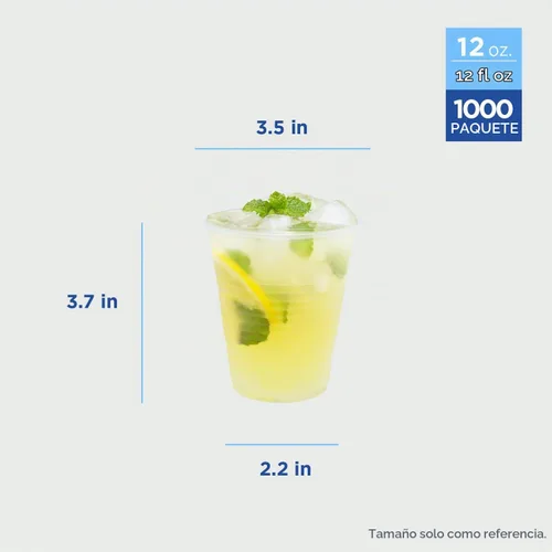 Vista 2 de Karat C1080 (Karat) Vasos fríos acanalados PP de 12 oz (3.543 in) - (caja de 1000)