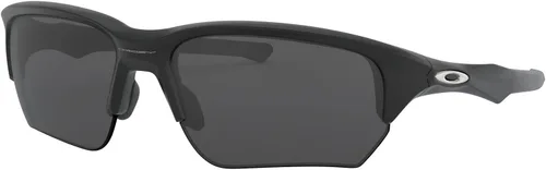 Vista 2 de Oakley Gafas de sol para hombre, marco de tinta negra, lentes de iridio jade, 2.362in