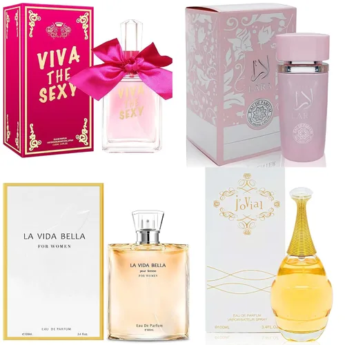 Vista 36 de A CENTER Juego de perfume de 4 piezas para mujer, set de regalo