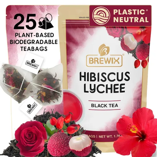 Vista 13 de BREWIX, Bedtime Blossom - Té suelto de hierbas (más de 50 tazas) sin cafeína y totalmente natural Mezcla relajante floral nocturna Rooibos