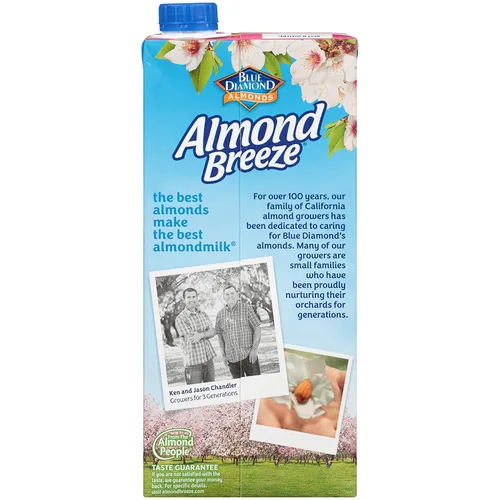 Vista 5 de Almond Breeze Leche de almendras sin lácteos, vainilla sin azúcar, 32 onzas (paquete de 6)