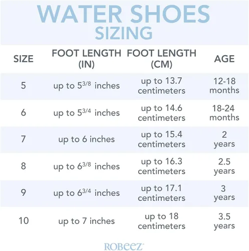 Vista 6 de Robeez Zapatos acuáticos para niños y niñas, antideslizantes, de neopreno, para verano, playa, piscina, para bebésniños pequeños, de 12 meses a 3.5