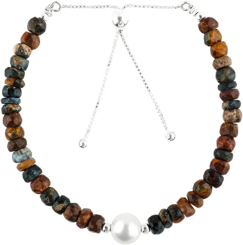 Vista 25 de Pulseras bolo con cuentas de piedras preciosas naturales, piedras de cuentas surtidas, joyería hipoalergénica bohemia hecha a mano para mujeres