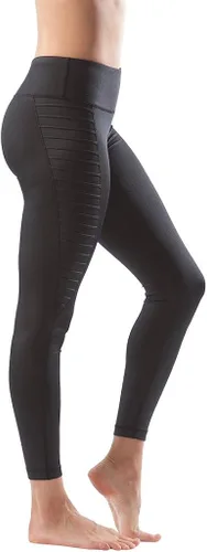 Vista 2 de 90 grados por Reflex - Leggings de yoga de alta moda con paneles de malla elegantes