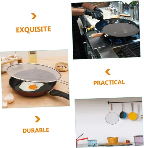 Vista 4 de 3pcs Stainless Steel Splatter Screen for Restaurant and Hotel Kitchens