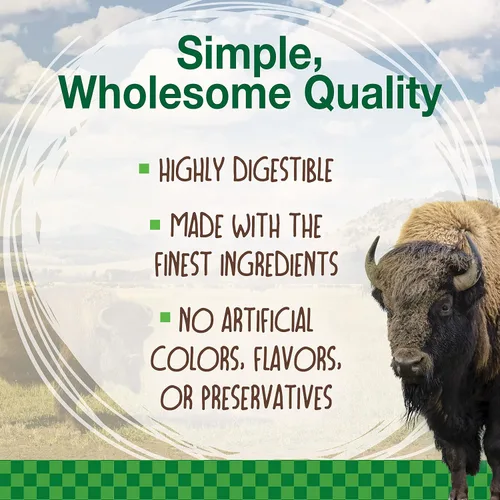 Vista 4 de Nylabone Healthy Edibles WILD - Golosinas naturales masticables para perros, sabor a bisonte, perros pequeños de hasta 20 libras, huesos masticables