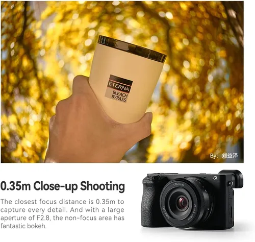 Vista 6 de TTArtisan AF 27mm F2.8 Lente de Enfoque Automático APS-C Compatible con Cámaras Sin Espejo Sony E-Mount A5000 A5100 A6000 A6100 A6300 A6400 A6500