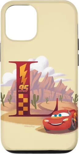 Vista 28 de Disney & Pixar - Carcasa para iPhone 17, diseño de letra L con monograma de letras L Lightning McQueen
