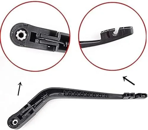 Vista 3 de Limpiaparabrisas trasero y brazo de limpiaparabrisas para Nissan Marzo Hatchback 2010-2015 12" limpiaparabrisas trasero
