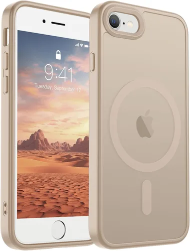 Vista 269 de SUPFINE Funda magnética para iPhone SE 2022 (3ª)/2020 (2ª), iPhone 8 (compatible con MagSafe) (protección contra caídas de grado militar), funda