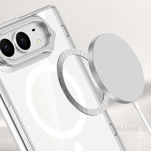 Vista 6 de Funda transparente compatible con iPhone Duo (negro)