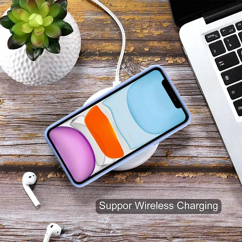 Vista 6 de MZELQ Compatible con iPhone 11 Funda TPU Soporte para Tarjetas Cubierta de Billetera, Protección de Cámara + Protector de Pantalla Funda Suave