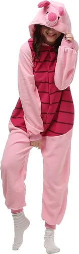 Vista 2 de Pijama Kigurumi de Piglet para adultos para mujeres y adolescentes