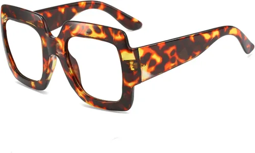 Vista 9 de Lentes de lectura para mujer, marco elegante, diseño cuadrado de gran tamaño, lentes de lectura para mujer Azul