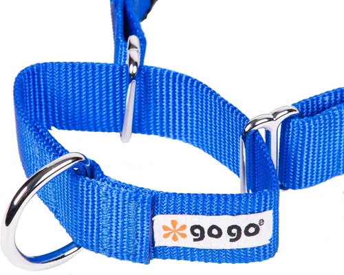 Vista 6 de GoGo Pet Products GoGo - Collar de perro Martingala de 3/4 pulgadas, mediano, color azul