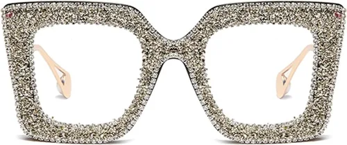 Vista 2 de Transición de gran tamaño fotocromática progresiva multifocal gafas de lectura para mujeres Rhinestone gafas de sol lectores