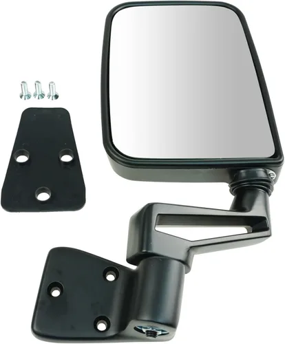 Vista 60 de TRQ Espejo plegable con calefacción eléctrica del lado del conductor con indicador de punto ciego pintura a juego negro liso compatible con Kia