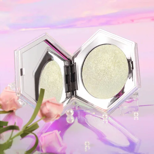 Vista 6 de Paleta de maquillaje con corrector en polvo para el contorno facial, iluminador facial, paleta de maquillaje con bronceador y resaltar en oro