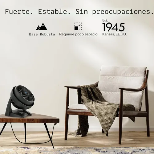 Vista 6 de Vornado 630 ventilador mediano de recirculación del aire.