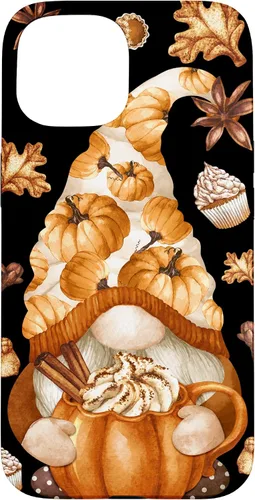 Vista 6 de Cute Fall Yall Pattern Thanksgiving Gnome Love Pumpkin Spice Case for iPhone 17