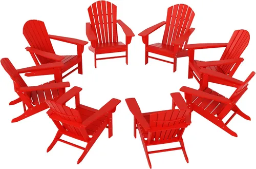 Vista 19 de WestinTrends Dylan - Silla Adirondack para exteriores (juego de 2), color blanco