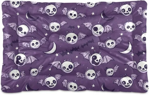 Vista 23 de Almohadilla de cama para mascotas con estampado de vaca 3D, tapete suave para cama de perro con parte inferior antideslizante, almohadilla de jaula