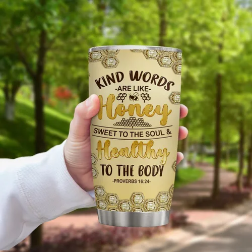 Vista 6 de winorax Vaso de abeja, regalos para mujeres y niñas, vasos de abejas reina, estilo de dibujo, vasos de acero inoxidable, taza de viaje para café, 20