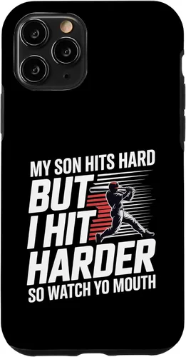 Vista 29 de My Son Hits Hard But I Hit Harder So Watch Yo Mouth - Case for iPhone 17