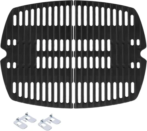 Vista 9 de 7582 Inserto de plancha de hierro fundido para parrillas Weber Q Series Q1200 Q1000 Q1400 Q100 Q120 Q140, pieza de repuesto de plancha de cocina