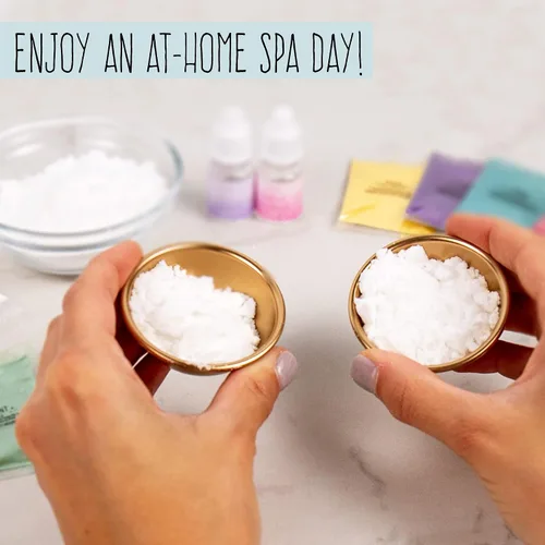 Vista 5 de STMT Self-Love Club D.I.Y. Bombas de baño de Horizon Group USA, crea 5 bombas de baño con colores pastel, aceites esenciales e ingredientes