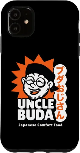 Vista 5 de iPhone 15 Uncle Buda Food Truck Texas Comida japonesa Funda con logotipo de Ojisan