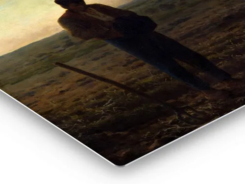 Vista 3 de Diseño de arte de sonrisa, el Ángelus, Jean-Francois Millet Arte clásico Metal Wall Art Print Famoso Arte Fino Pintura al óleo Reproducción