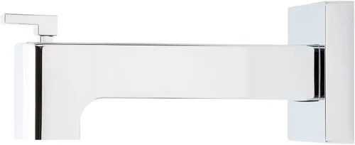 Vista 7 de Signature Hardware 449813 Hibiscus - Boquilla desviadora integrada de 7-11/16", negro mate, latón