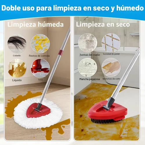 Vista 4 de Cabezales de repuesto para mopa de Ocedar, cabezal de repuesto para mopa o Cedar Easywring 1 tanque, cabezal de repuesto para mopa giratoria.