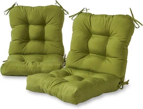 Vista 9 de Greendale Home Fashions Juego de 2 cojines de asiento y respaldo para exteriores, diseño Adobe Stripe 2