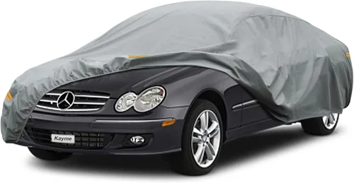 Vista 235 de Kayme Funda de Coche de Servicio Pesado Impermeable para Todo Tipo de Clima, Ajuste Personalizado para Tesla Model S, Cubierta Exterior Completa