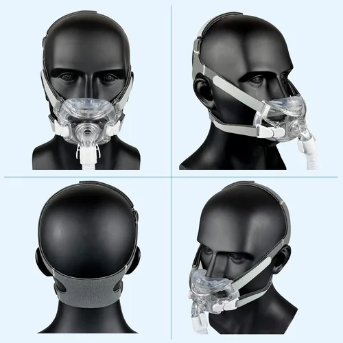 Vista 4 de Correas CPAP para máscara Amara View, estándar, paquete de 2 Las correas suaves y transpirables cuentan con múltiples puntos de ajuste; compatible