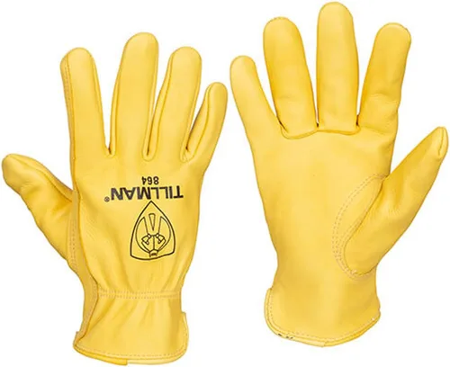 Vista 6 de Tillman 44-M Guantes de Soldadura TIG Medianos de Piel de Cabrito de Grano Superior Negro