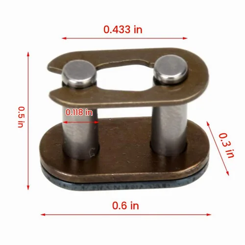 Vista 7 de HIAORS Cadena de transmisión T8F de 116 eslabones resistente compatible con 43cc 47cc 49cc 50cc 2-Stoke SSR SX50 Coolster ATV SYX Moto Holeshot
