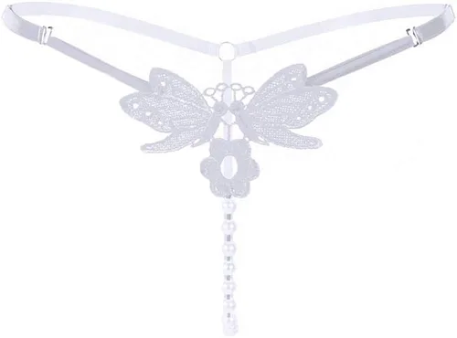 Vista 24 de Tanga de cintura baja con bordado de mariposa para mujer 6 Pack-Multicolor