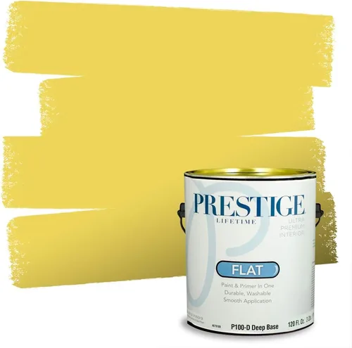 Vista 42 de PRESTIGE Pinturas de pintura exterior e imprimación en uno, 1 galón, plano, combinación comparable de Benjamin Moore* Pila de heno