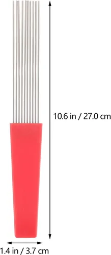 Vista 2 de Vaguelly Raspador para niño y niña, percusión latina, instrumento musical estilo peine, acero inoxidable duradero con superficie lisa para educación